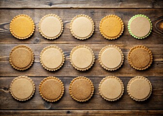 66mm Round Food Label Stickers:  High-Resolution Product Mockup, Circle Die-Cut Labels, Packaging Design, Food Photography,  Label Template