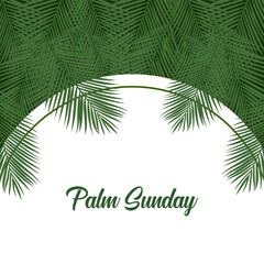 Palm Sunday. Happy Palm Sunday Vector. Palm Sunday background.