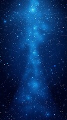 Naklejka premium Celestial column of light and stars