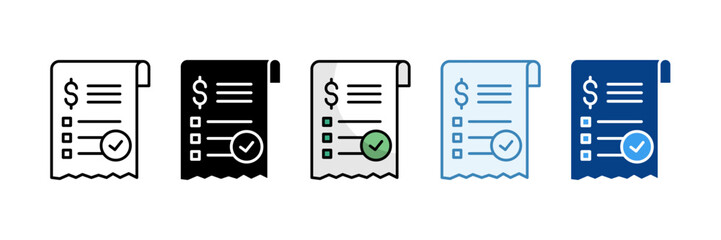 Approval  Icon Set Multiple Style Collection
