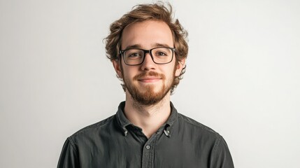 Obraz premium portrait of a man with glasses