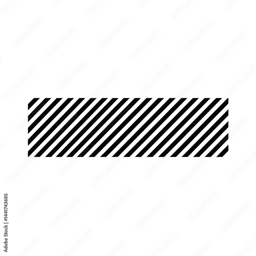 Poster black diagonal lines rectangular shape striped pattern background decorative graphic element