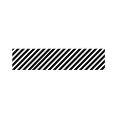 Black and white diagonal stripe ribbon pattern vector graphic design element