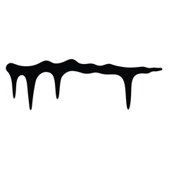 Dripping paint illustration graphic element liquid flowing stain design isolated