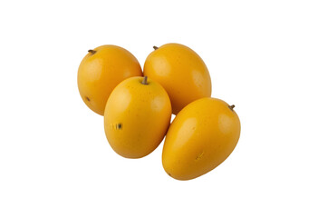 Four Ripe Yellow Mangoes Isolated on White for Healthy Eating Concepts: Tropical Fruit Imagery: Mangoes, Yellow, Isolated, White, Fresh, Healthy, Eating, Fruit, Tropical

