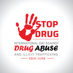 Obraz premium International Day Against Drug Abuse & illicit Trafficking, no drugs