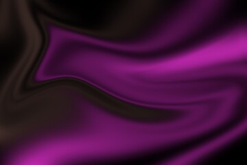 Abstract silk purple and black waves