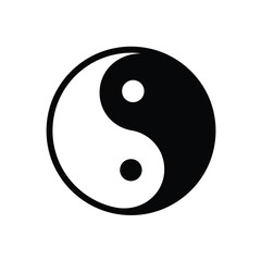 Yin yang symbol classic taoist philosophy of balance harmony and duality