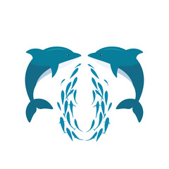 dolphin vector illustration