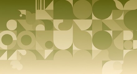 Olive Hues & Geometric Dreams AI Generated