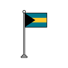 National Flag of Bahamas