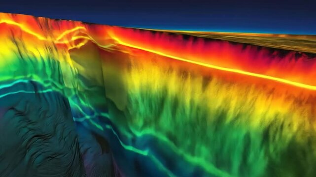 Colorful Geological Terrain