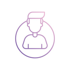 User icon vector stock illustration