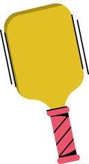 Pickleball Racquet Vector Illustration