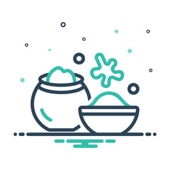 Mix icon for holi powder