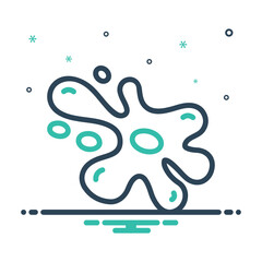 Naklejka premium Mix icon for water splash