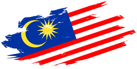 A digital representation of the Malaysian flag, suitable for educational and promotional uses.