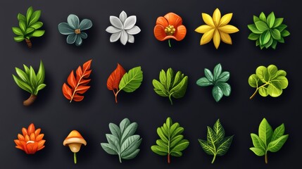 Ecology icons set. Nature icon. Eco green icons. Vector
