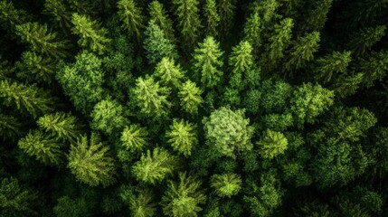 Forest from above