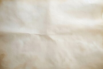 Naklejka premium empty wrinkled and stained beige paper with visible fold marks and subtle shadows