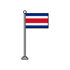 National Flag of Costa Rica