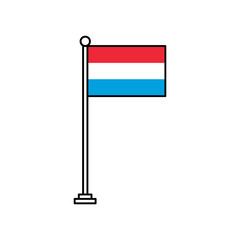 National Flag of Luxembourg