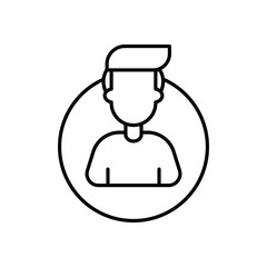 User icon vector stock illustration