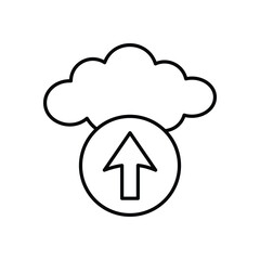 Upload icon vector stock illustration