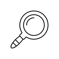 Magnifire icon vector stock illustration