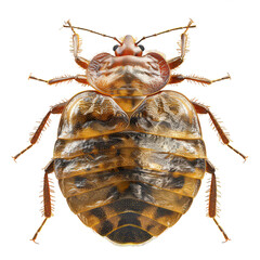 Bed bug close up png macro insect png pest isolated png 3d bed bug illustration png transparent background image