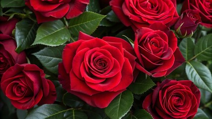 Obraz premium Bouquet of red roses
