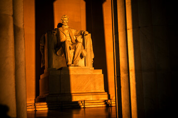 Abraham Lincoln Memorial Statue in Washington DC