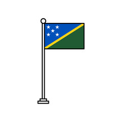 National Flag of Solomon Islands
