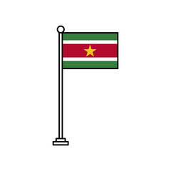 National Flag of Suriname