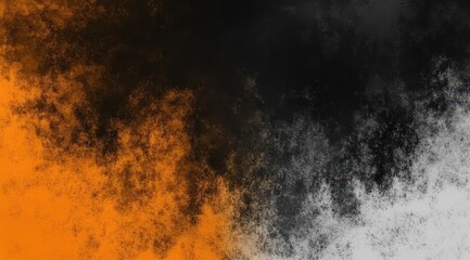 Abstract blend of orange and dark colors