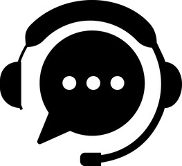 Customer service icon customer, experience, feedback, operator and technical support icons. Solid icon. Call center symbols. Service concept symbols. Online web support system. transparent background