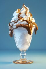 Delicious cartoon dessert ice cream