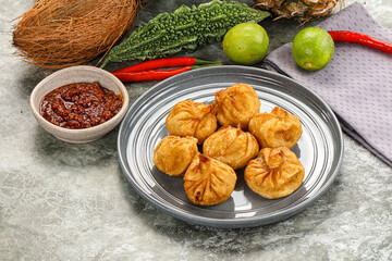 Tibetian cuisine - Momo stuffed dumplings