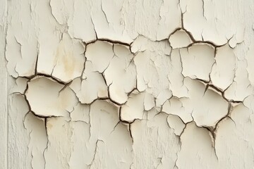 Obraz premium Close-up view of cracked paint on a surface.
