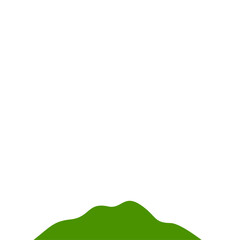 Fototapeta premium Green Mountain illustration
