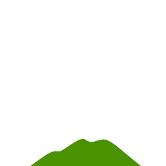 Fototapeta premium Green Mountain illustration