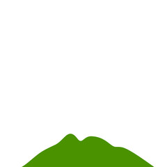 Fototapeta premium Green Mountain illustration