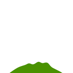 Fototapeta premium Green Mountain illustration