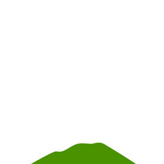 Fototapeta premium Green Mountain illustration