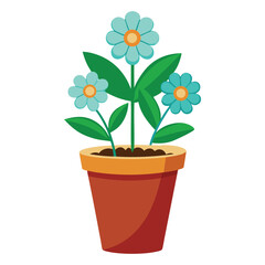 Flower pot Vector 
