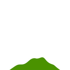 Fototapeta premium Green Mountain illustration