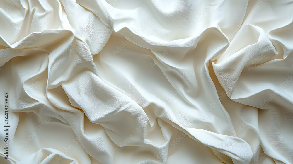 Poster elegant wavy fabric texture for backgrounds and designs featuring soft folds and subtle shadows a lu