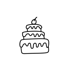 birthday cake doodle