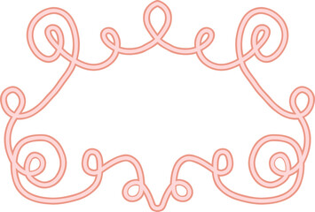 Elegant flourish princess frame, vintage calligraphic frame for invitation, greeting card, notebook