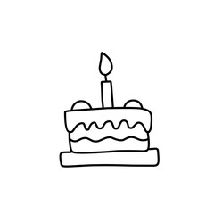 birthday cake doodle